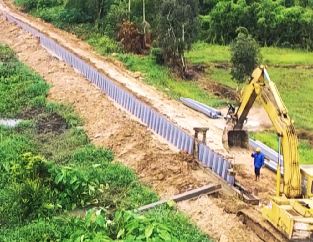 Vinyl Sheet Pile (PVC Sheet Pile) Driving Method | ESC Vinyl Sheet Piling