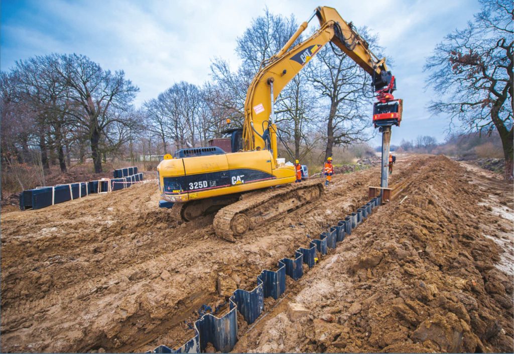 how to install vinyl sheet piling