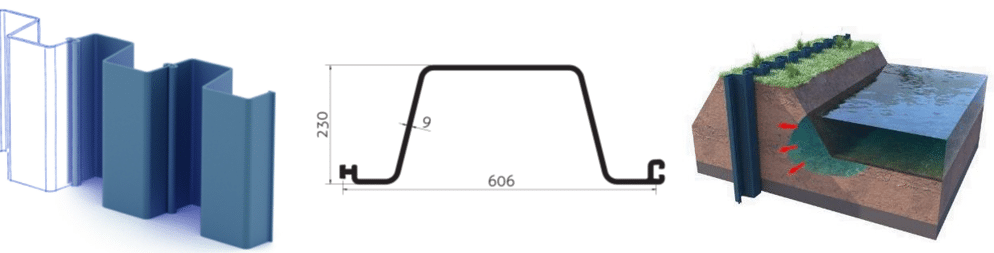 water-tight vinyl sheet pile barriers